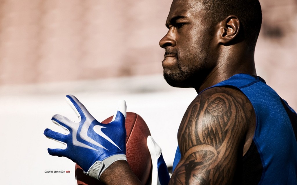 Calvin Johnson, Detroit Lions wide receiver, 2013-2014 wallpaper