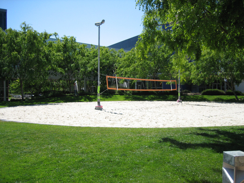 Google beach volley court in Silicon Valley