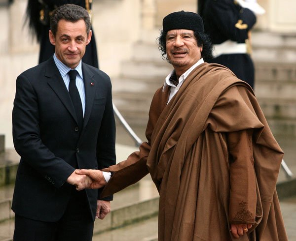 Muammar Gaddafi and Sarkozy corruption scandal