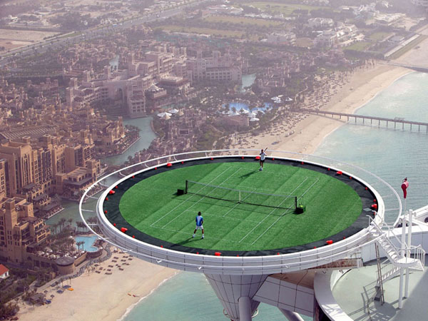 The highest tennis court is in dubai where you will be able to play if you decide to move your business to the UAE city!