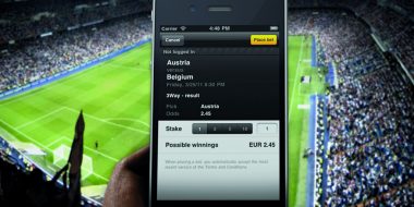 Mobile betting in football
