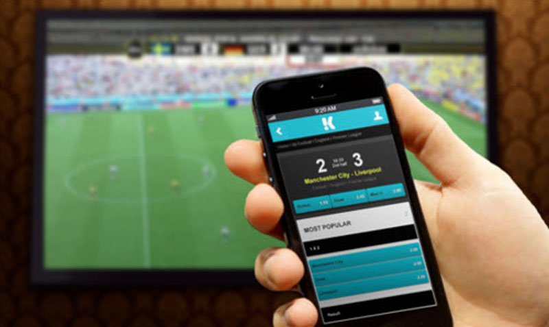 Mobile betting in play markets