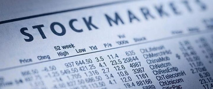 Stock markets listings in the newspaper