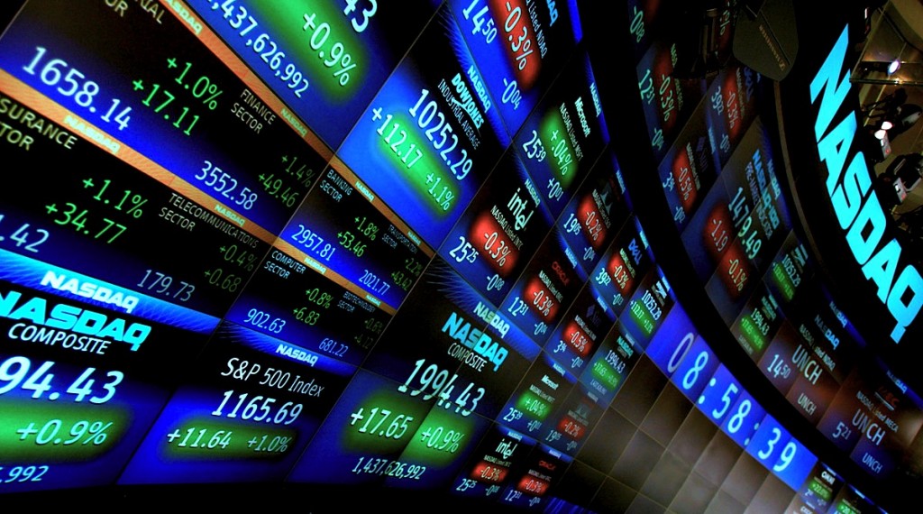 NASDAQ trading screens