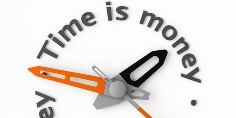 Time is money - Clock representation