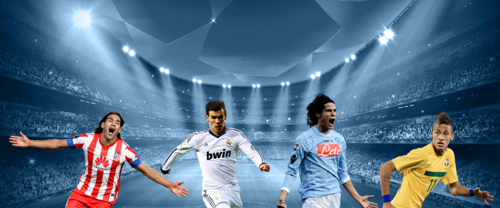The top transfers of 2013-2014, Gareth Bale, Falcao, Cavani and Neymar wallpaper